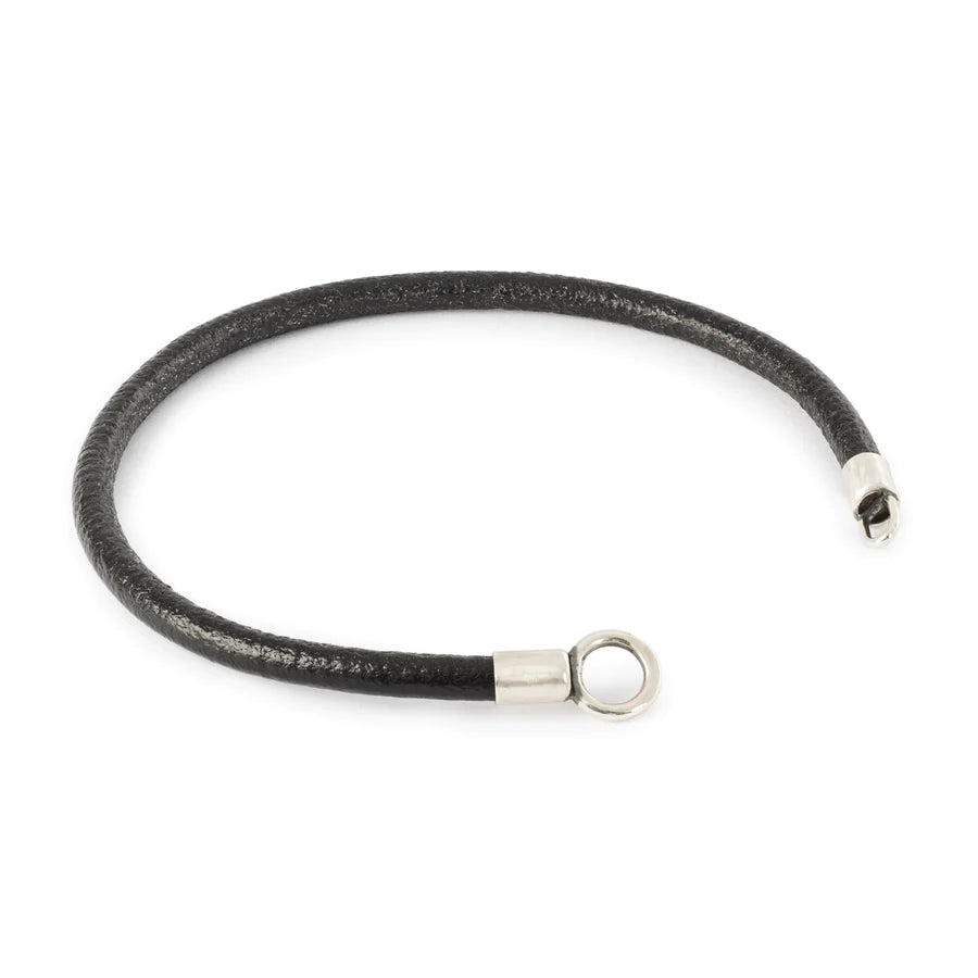 Grey moonstone leather cord