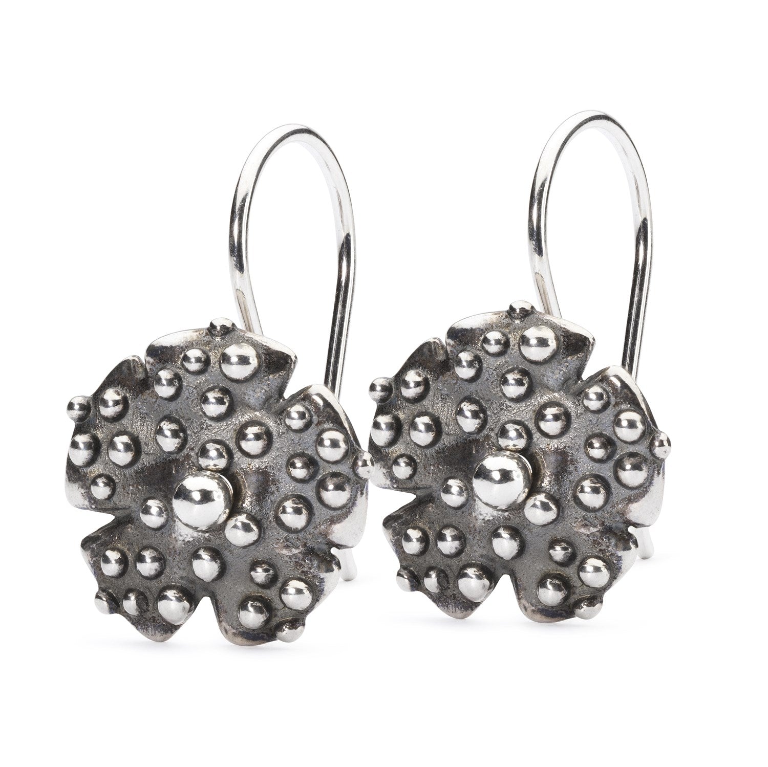 Troll Anemone Earrings with Silver Earring Hooks – Trollbeads A/S