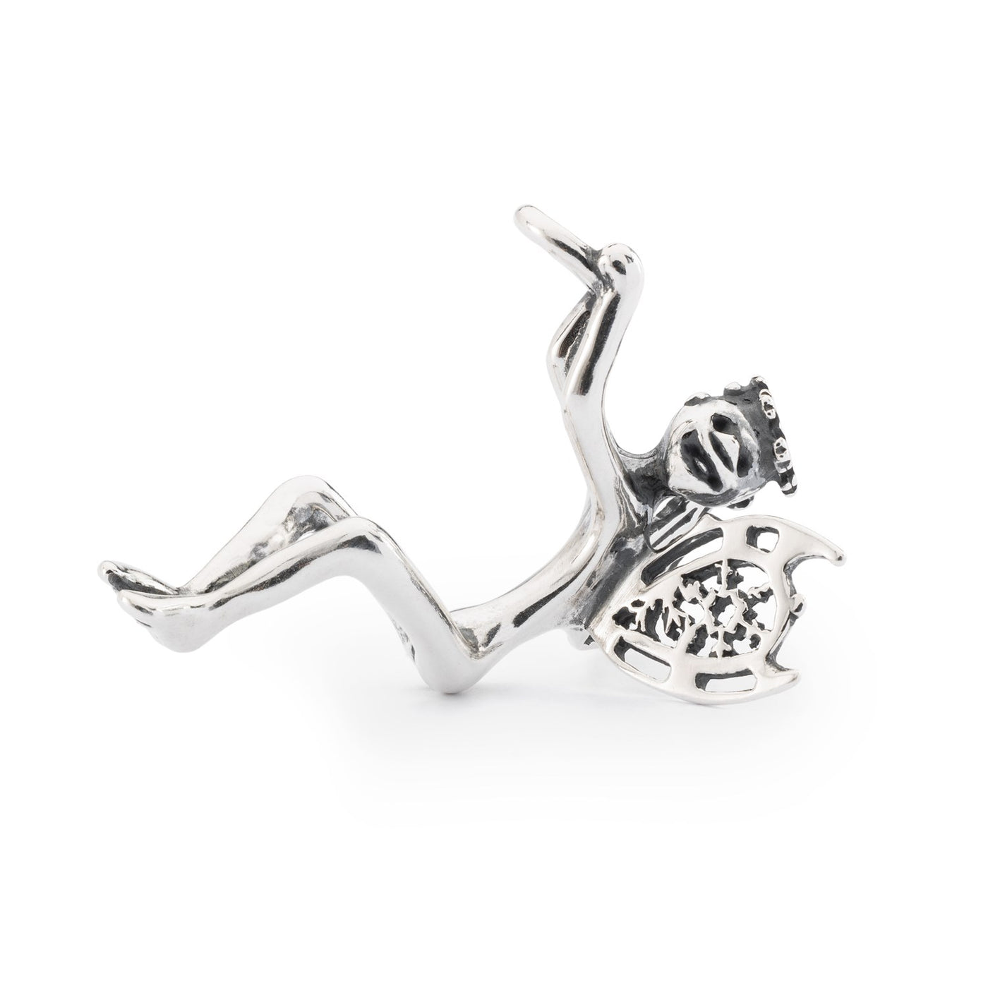Sne-Alf vedhæng - Et fantasifuldt og fortryllende sølvvedhæng med et fe-design. Perfekt til at tilføje en smule fantasi til din smykkesamling.